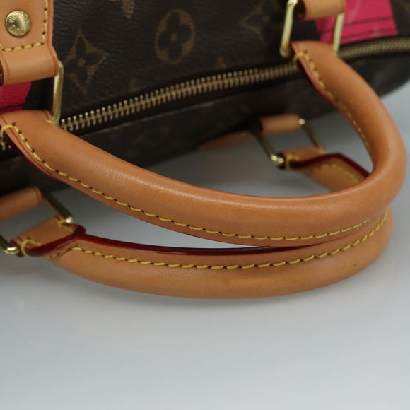 LOUIS VUITTON Monogram V Line Speedy 30 Hand Bag M41533 LV Auth 105968A