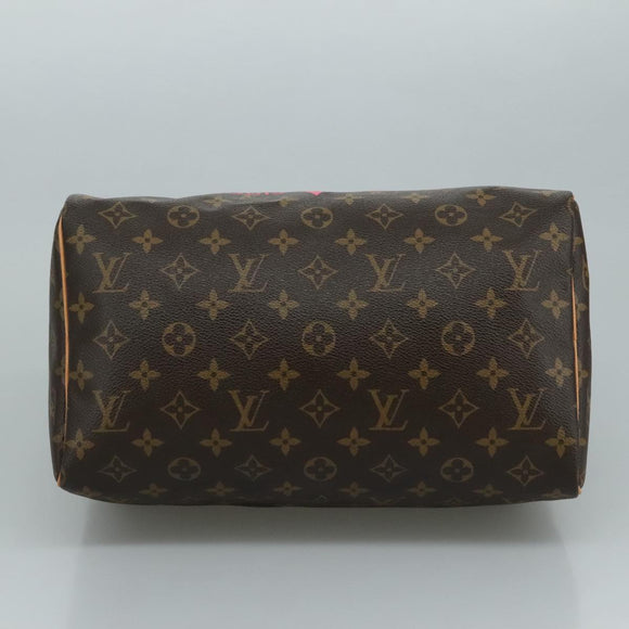LOUIS VUITTON Monogram V Line Speedy 30 Hand Bag M41533 LV Auth 105968A