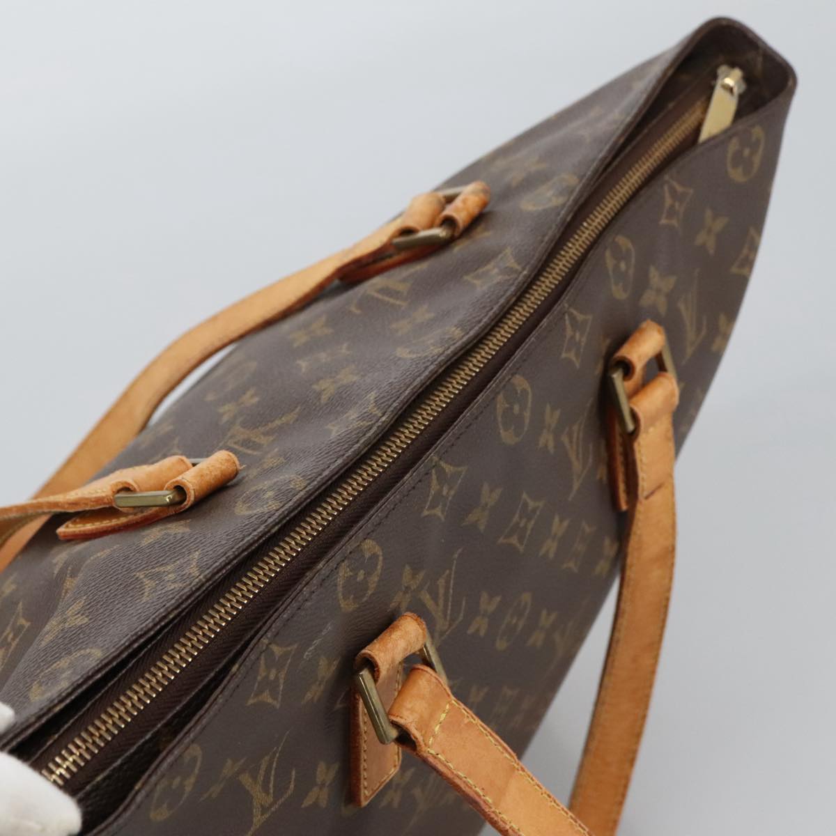 LOUIS VUITTON Monogram Cabas Mezzo Tote Bag M51151 LV Auth 105992