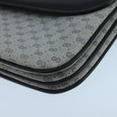 GUCCI Micro GG Supreme Shoulder Bag PVC Navy Gold Auth 106029-14