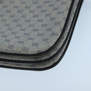 GUCCI Micro GG Supreme Shoulder Bag PVC Navy Gold Auth 106029-16