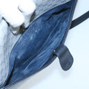 GUCCI Micro GG Supreme Shoulder Bag PVC Navy Gold Auth 106029-25