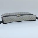 GUCCI Micro GG Supreme Shoulder Bag PVC Navy Gold Auth 106029-6