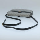 GUCCI Micro GG Supreme Shoulder Bag PVC Navy Gold Auth 106029-7