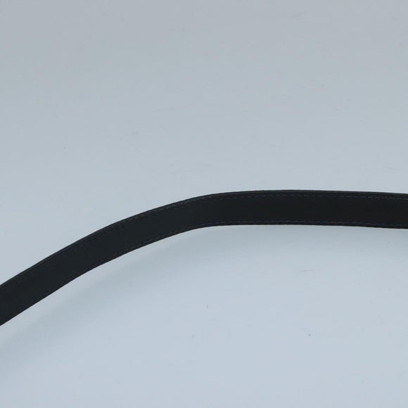 GUCCI Micro GG Supreme Shoulder Bag PVC Navy Gold Auth 106029