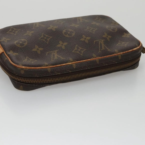 LOUIS VUITTON Monogram Clutch Bag 2Set LV Auth 106104