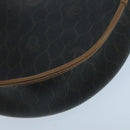 Christian Dior Honeycomb Canvas Shoulder Bag PVC Leather Black Auth 106108-15