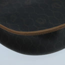 Christian Dior Honeycomb Canvas Shoulder Bag PVC Leather Black Auth 106108-16