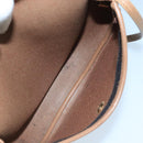 Christian Dior Honeycomb Canvas Shoulder Bag PVC Leather Black Auth 106108-11