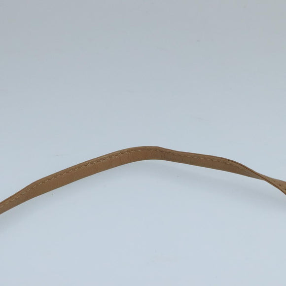 Christian Dior Honeycomb Canvas Shoulder Bag PVC Leather Black Auth 106108