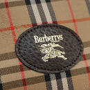 Burberrys Nova Check Clutch Bag Canvas Beige Auth 106136-17