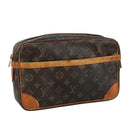 LOUIS VUITTON Monogram Compiegne 28 Clutch Bag M51845 LV Auth 106140-1