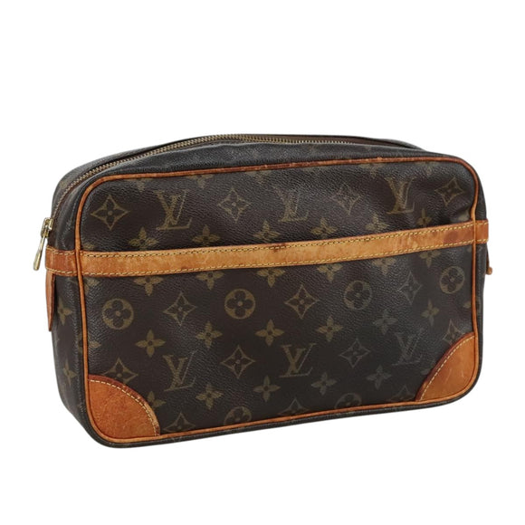 LOUIS VUITTON Monogram Compiegne 28 Clutch Bag M51845 LV Auth 106140