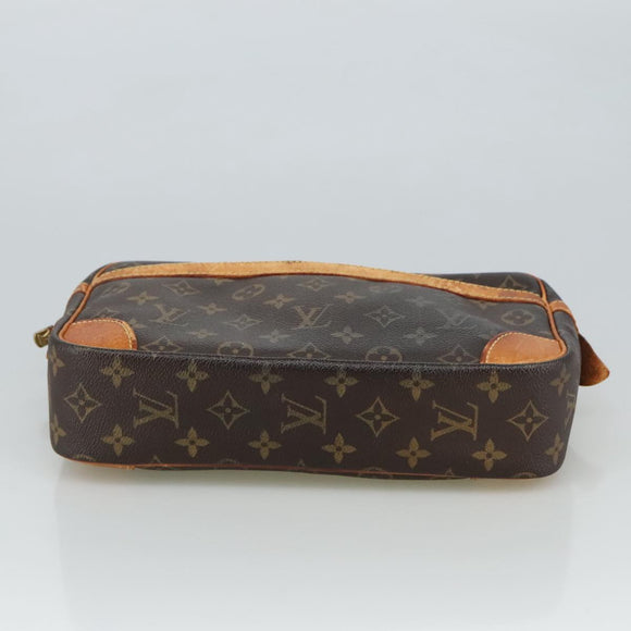 LOUIS VUITTON Monogram Compiegne 28 Clutch Bag M51845 LV Auth 106140