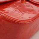 LOUIS VUITTON Vernis Bell FlowerGM Bag Rouge Grunadine M91729 LV Auth 106158V-14