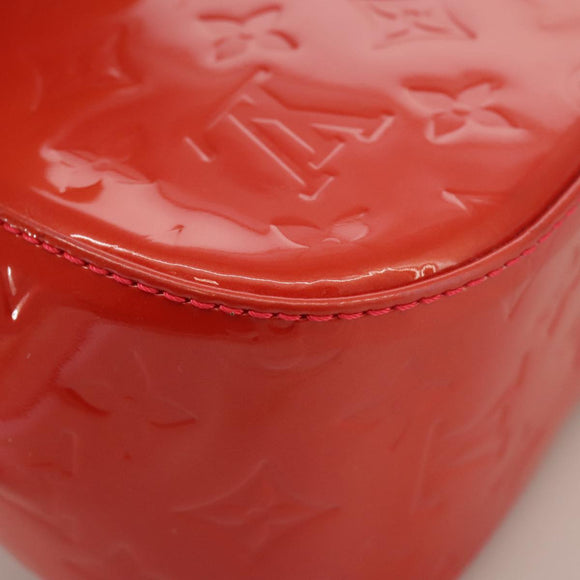 LOUIS VUITTON Vernis Bell FlowerGM Bag Rouge Grunadine M91729 LV Auth 106158V