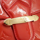 LOUIS VUITTON Vernis Bell FlowerGM Bag Rouge Grunadine M91729 LV Auth 106158V-9