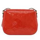 LOUIS VUITTON Vernis Bell FlowerGM Bag Rouge Grunadine M91729 LV Auth 106158V-2
