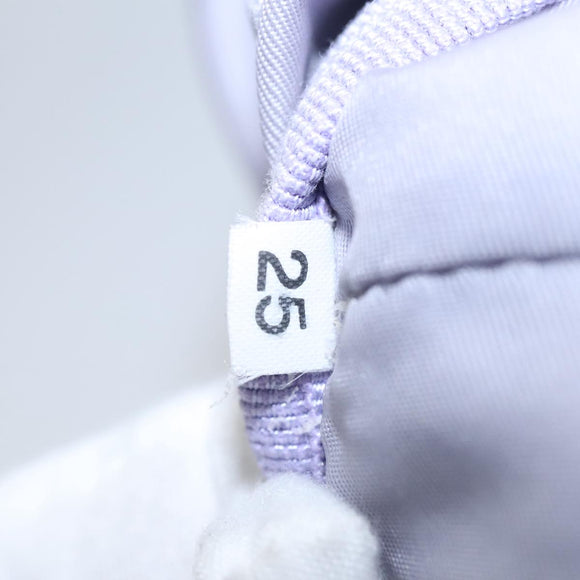PRADA Boston Bag Nylon Purple Beige Silver Auth 106164