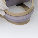 PRADA Boston Bag Nylon Purple Beige Silver Auth 106164-10