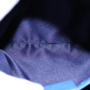 Salvatore Ferragamo Vala Chain Shoulder Bag Leather Blue Gold Auth 106166-20