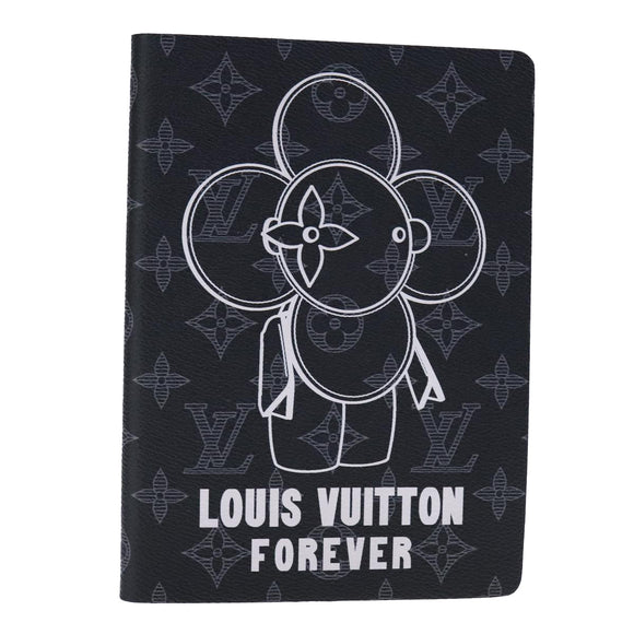 LOUIS VUITTON Monogram Eclipse Notebook Vivienne Black GI0285 LV Auth 106169