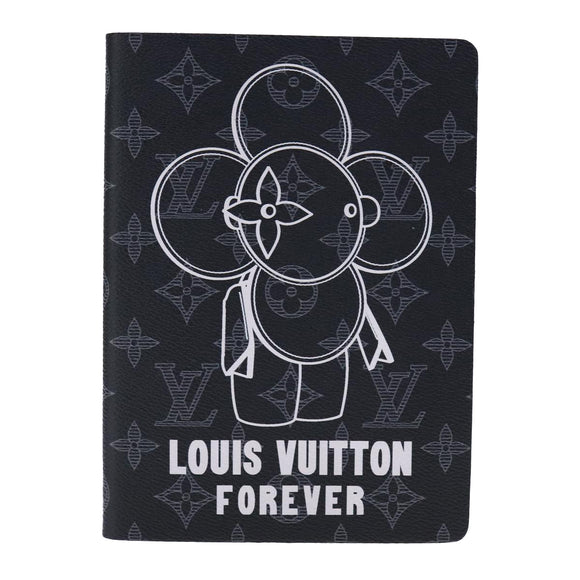LOUIS VUITTON Monogram Eclipse Notebook Vivienne Black GI0285 LV Auth 106169