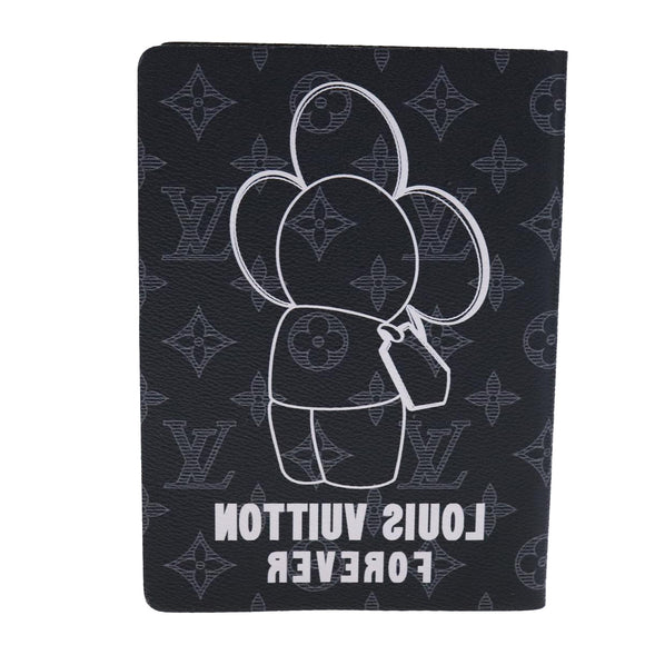 LOUIS VUITTON Monogram Eclipse Notebook Vivienne Black GI0285 LV Auth 106169