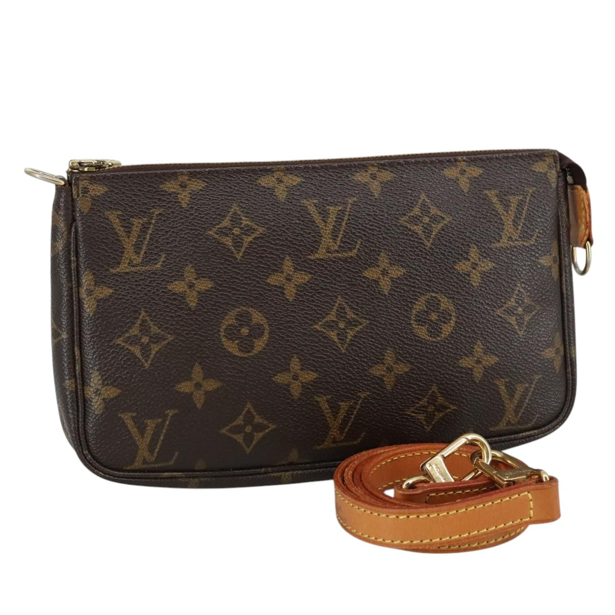 LOUIS VUITTON Monogram Pochette Accessoires Pouch M51980 LV Auth 106178