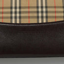 BURBERRY Nova Check Shoulder Bag Canvas Beige Auth 106188-18