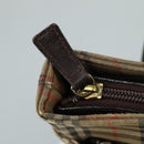 BURBERRY Nova Check Shoulder Bag Canvas Beige Auth 106188-10