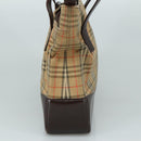 BURBERRY Nova Check Shoulder Bag Canvas Beige Auth 106188-4