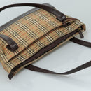 BURBERRY Nova Check Shoulder Bag Canvas Beige Auth 106188-6