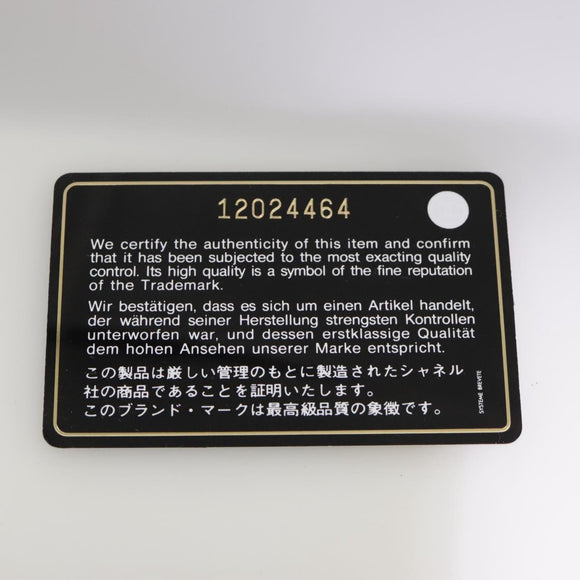 CHANEL Pouch Patent leather Black CC Auth 106201V