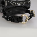 CHANEL Pouch Patent leather Black CC Auth 106201V-7