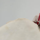 CHANEL Chain Tote Bag Nylon White Red CC Auth 106203-9