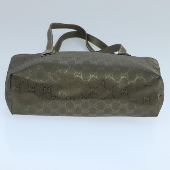 GUCCI GG implementation Tote Bag Khaki 211138 Auth 106234