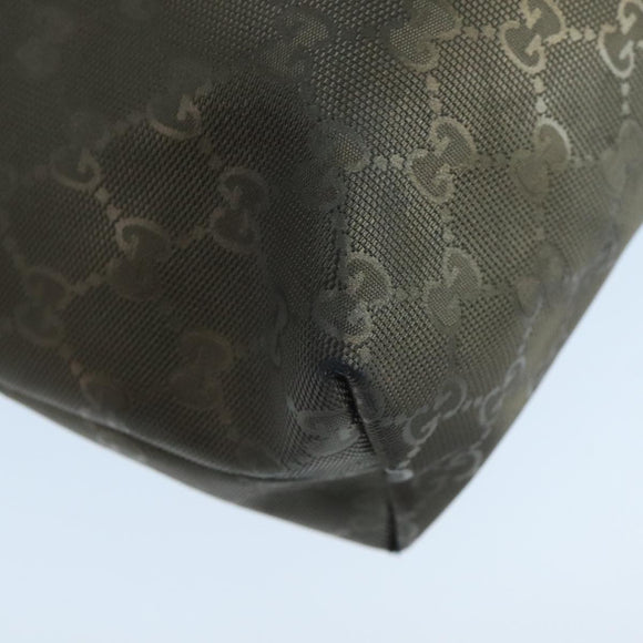 GUCCI GG implementation Tote Bag Khaki 211138 Auth 106234