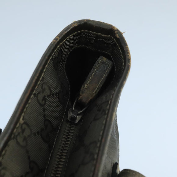 GUCCI GG implementation Tote Bag Khaki 211138 Auth 106234