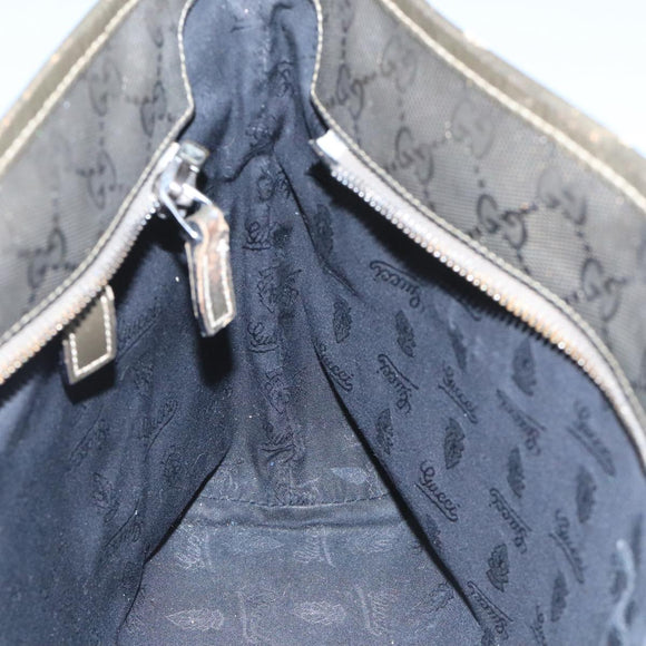 GUCCI GG implementation Tote Bag Khaki 211138 Auth 106234
