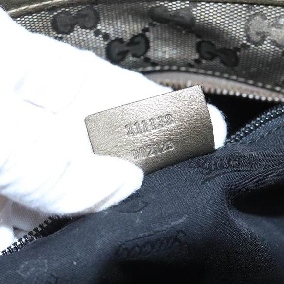 GUCCI GG implementation Tote Bag Khaki 211138 Auth 106234