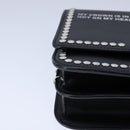 BURBERRY Chain Shoulder Bag Leather Black Auth 106254V-9