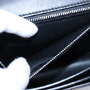 BURBERRY Chain Shoulder Bag Leather Black Auth 106254V-12