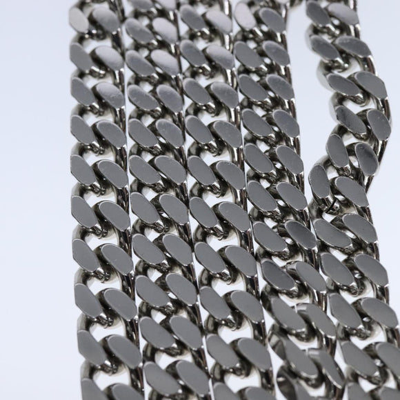 BURBERRY Chain Shoulder Bag Leather Black Auth 106254V