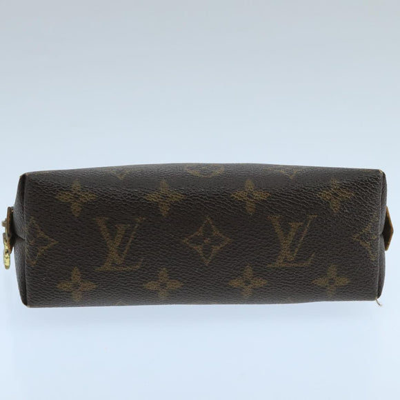 LOUIS VUITTON Monogram Pochette Cosmetic PM Cosmetic Pouch M47515 LV Auth 106259