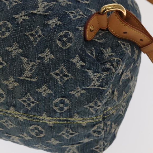 LOUIS VUITTON Monogram Denim Sac A DosGM Backpack Blue M95056 LV Auth 106296AV