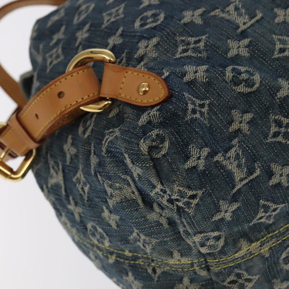 LOUIS VUITTON Monogram Denim Sac A DosGM Backpack Blue M95056 LV Auth 106296AV