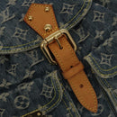 LOUIS VUITTON Monogram Denim Sac A DosGM Backpack Blue M95056 LV Auth 106296AV-20