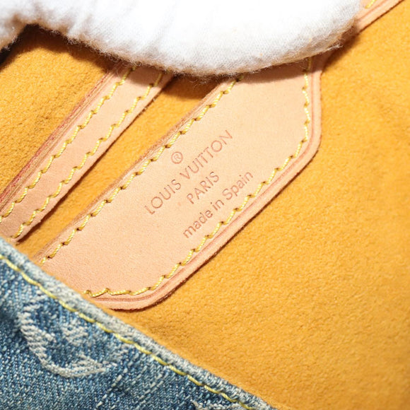 LOUIS VUITTON Monogram Denim Sac A DosGM Backpack Blue M95056 LV Auth 106296AV