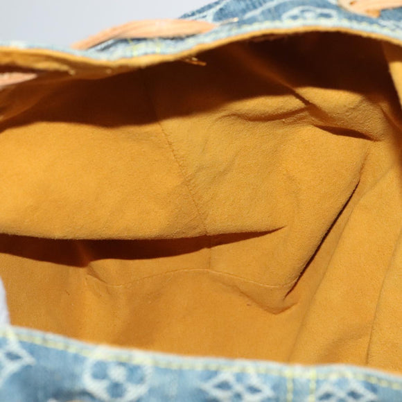 LOUIS VUITTON Monogram Denim Sac A DosGM Backpack Blue M95056 LV Auth 106296AV